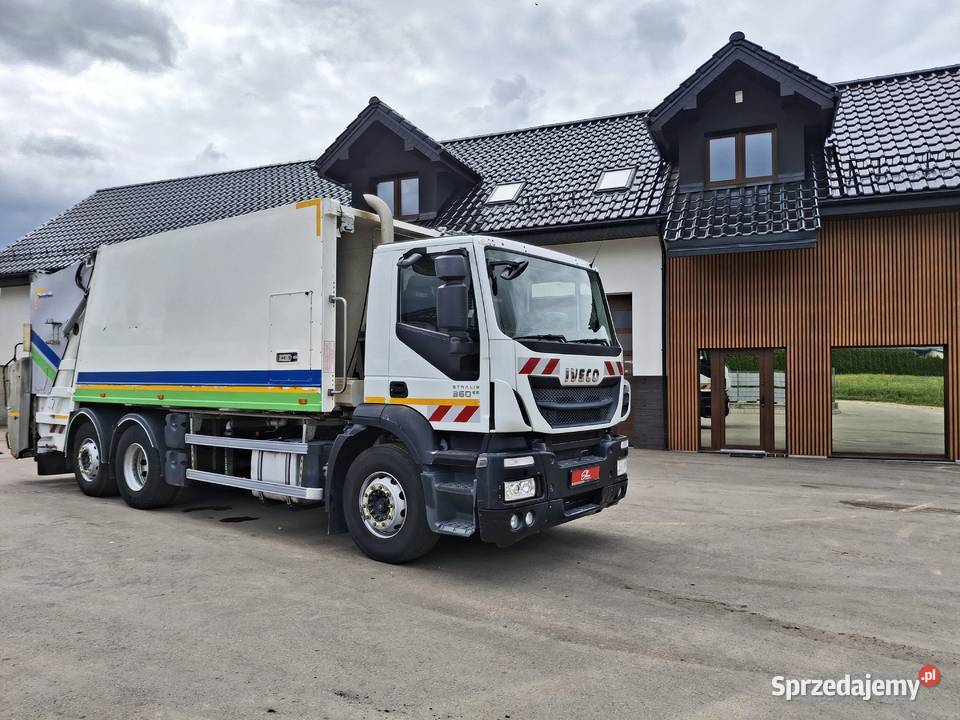 Iveco Stralis 360 Śmieciarka FAUN Dwukomorowa klimatyzacja