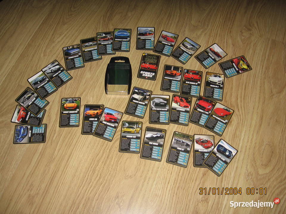 Samochody sport karty Ferrari Corvette Alfa Przemyśl