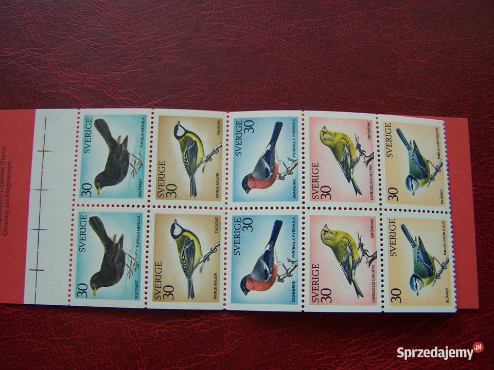 Szwecja 1970 MNH Karnet Fauna Ptaki Tychy