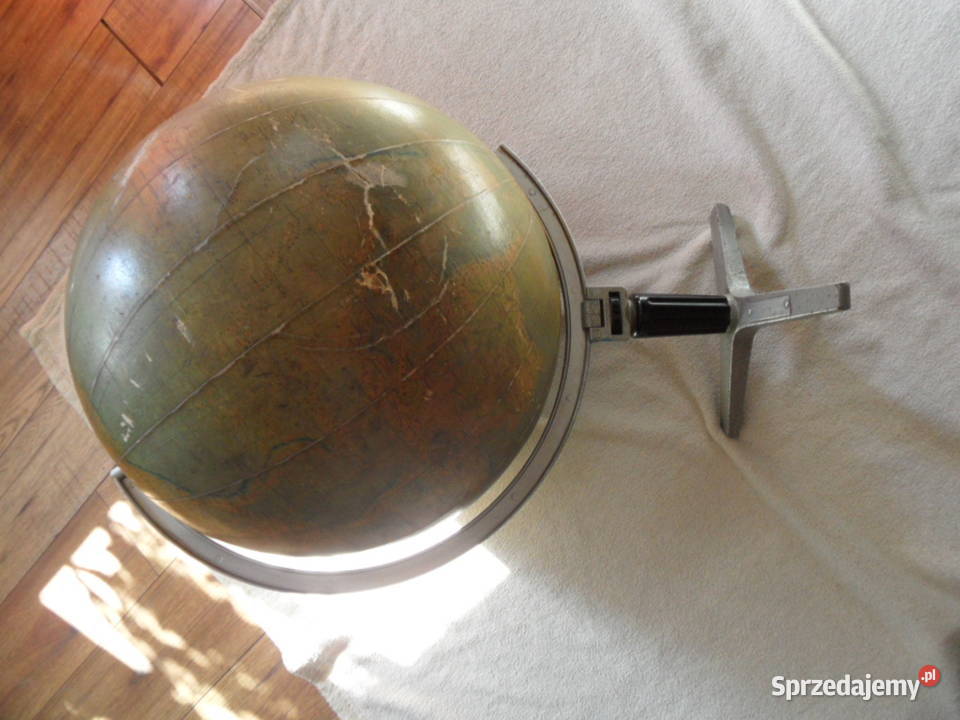 Stary duży globus szkolny z lat 60 tych lubelskie Lubartów