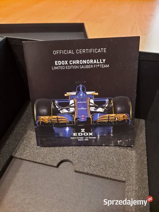 EDOX Sauber F1 Team limitowana kolekcja ETUI BOX Etui małopolskie Kraków