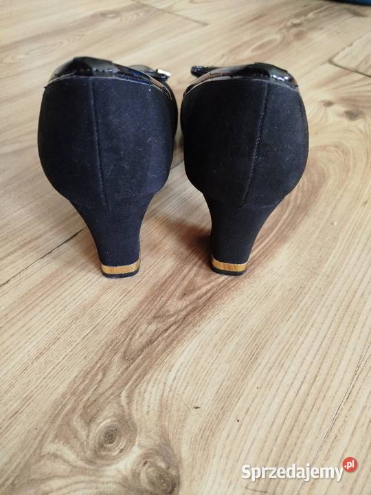 Buty czółenka na obcasie czarny Gliwice