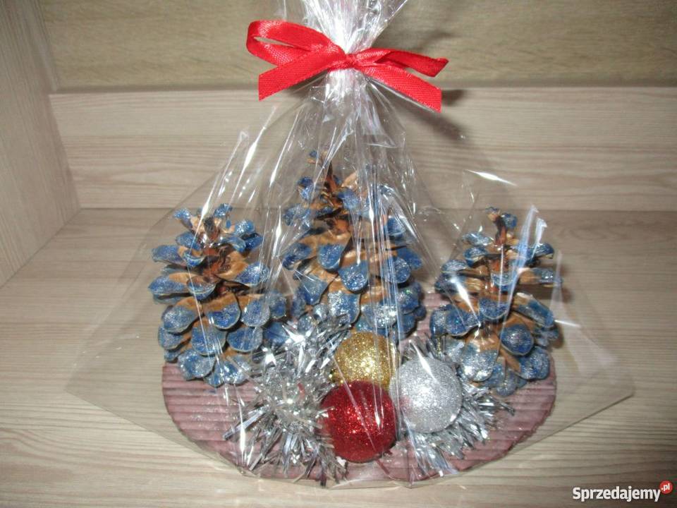 Choinka szyszka stroik świąteczny rękodzieło Dekoracje i ozdoby Wrocław