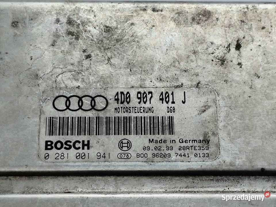 4d0907401j Audi A8 D2 9902 Sterownik Moduł Rok produkcji 1999 Czujniki i sterowniki sprzedam
