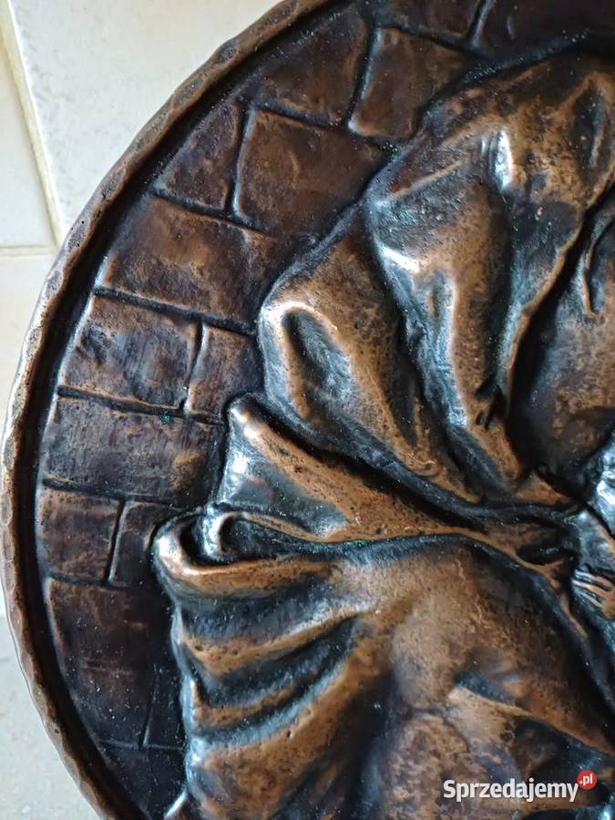 vintage relief miedziany sprzedam