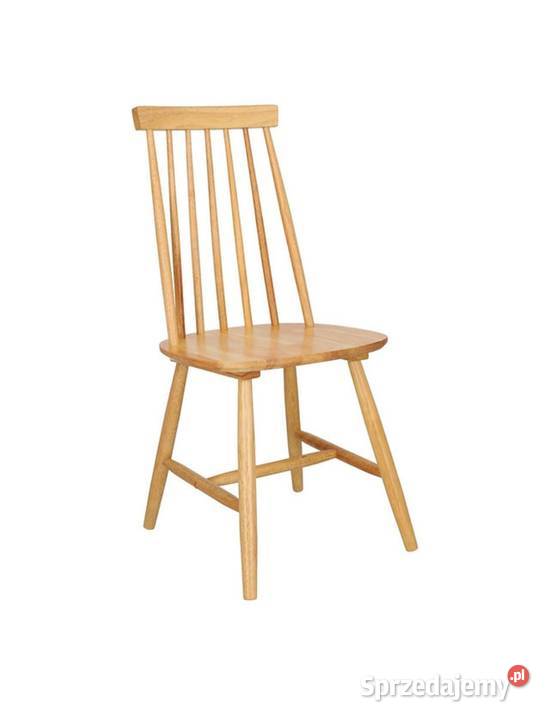 Krzesło drewniane w stylu PRL patyczak Nowe