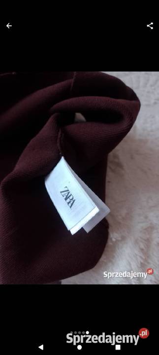 38M ZARA Brązowa Kamizelka Garniturowa z patką z