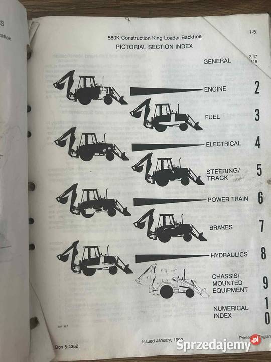 Case k 580 prestiż instalacja części Bochnia