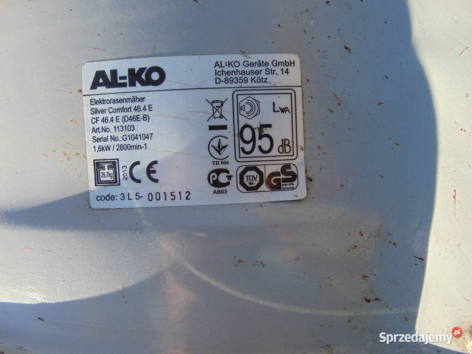 kosiarka elektryczna ALKO silver comfort 464E Kosiarki elektryczne