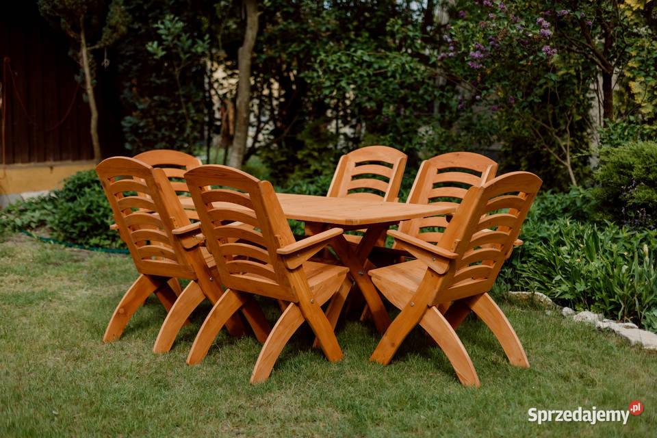 Meble ogrodowe składane tarasowe typ X lamel 4