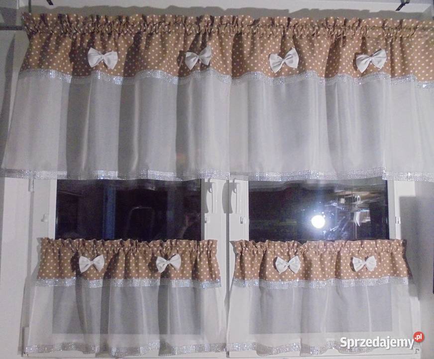 firanki komplety na okno zazdrostki SZYJEMY NA biały Włocławek