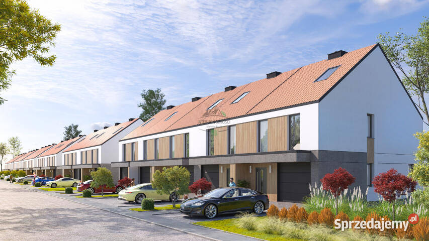 Dom szeregowy Dobrzykowice Wrzosowe Łąki 114m2 dachówka dolnośląskie