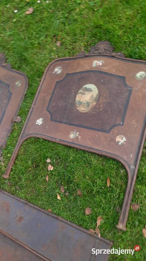 Zabytkowe łóżko z malowidłami antyk Antyki, Sztuka, Kolekcje sprzedam