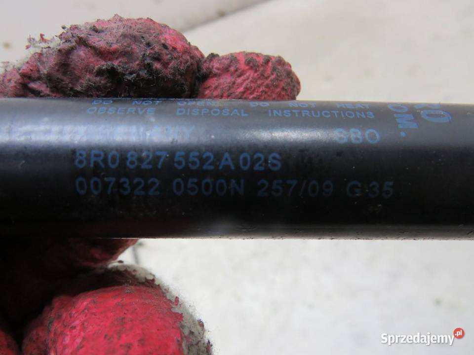 SIŁOWNIK SIŁOWNIKI TELESKOP KLAPY KOMPLET AUDI