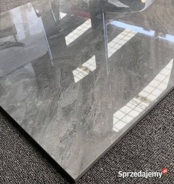 GRES polerowany 60X60 szary MARMUR POŁYSK gII łódzkie Piotrków Trybunalski