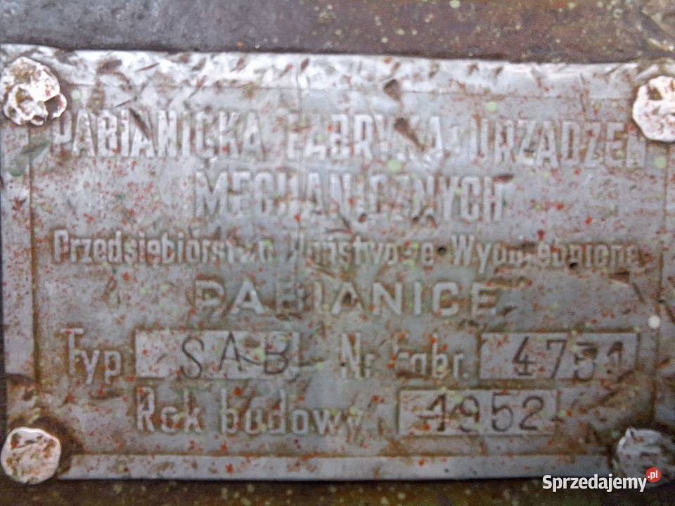 Szlifierka narzędziowa Pabianice Typ 1 SAB Pcim sprzedam