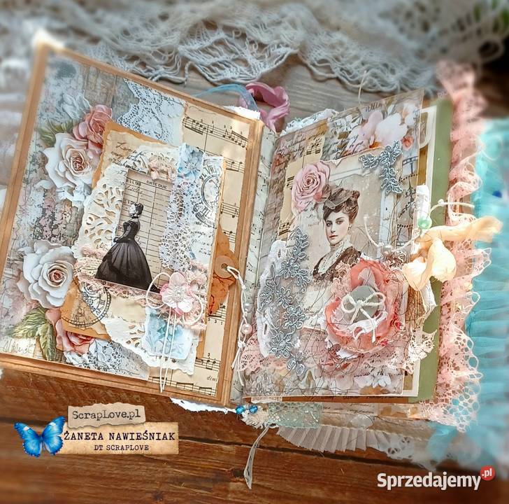 Album Shabby Chic prezent pamiętnik scrapbook Mszana Dolna