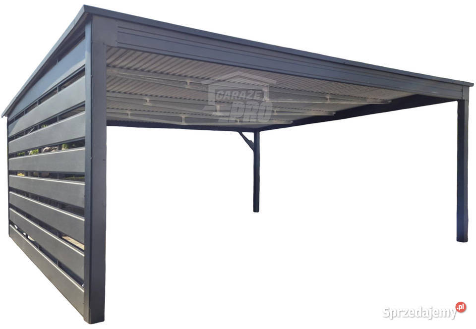 Wiata samochodowa CarPort 55x5m antracyt dach Sprzedaż Kraków