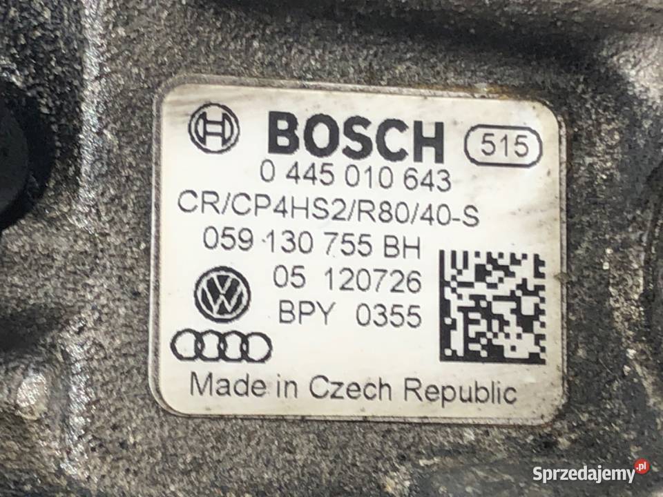 POMPA WTRYSKOWA AUDI A6 C7 0445010643 30 313 podkarpackie