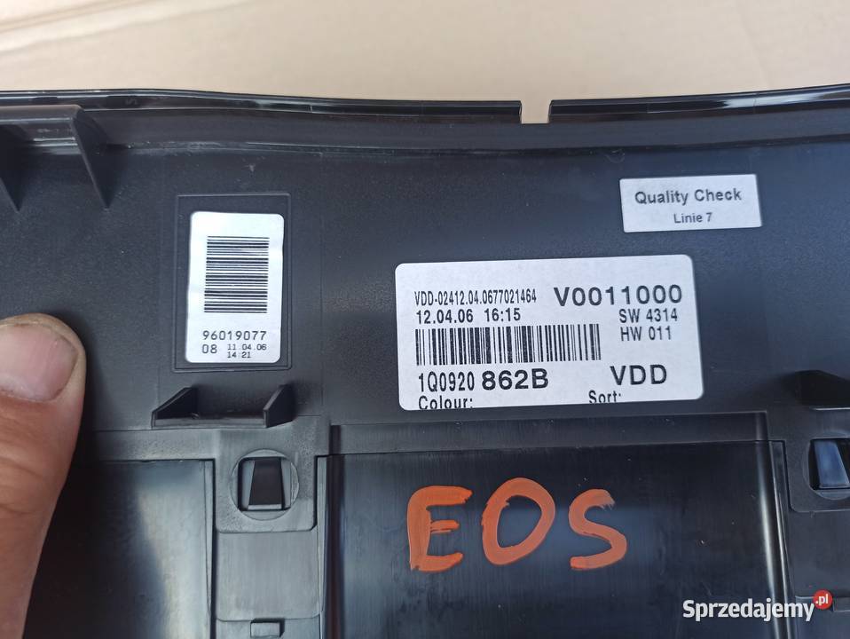 VW Eos Licznik 1Q0920862B osobowe dolnośląskie