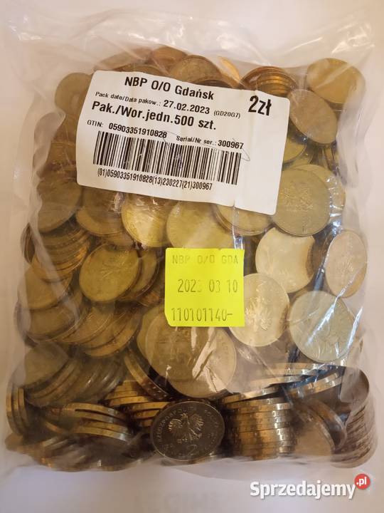 500 sztuk monet 2 NG okolicznościowe