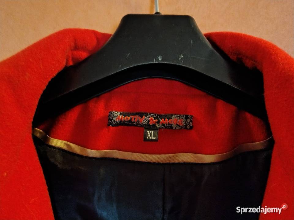 PŁASZCZ DAMSKI czerwony Kraków