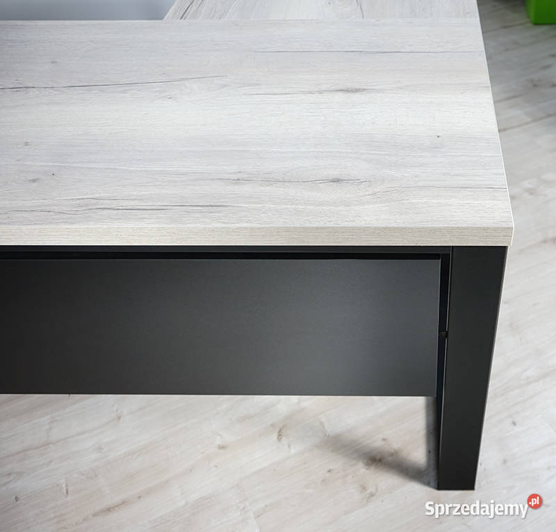 Biurko narożne lewe loft blenda Halifax biały 160cm Stoły, krzesła, biurka Biłgoraj