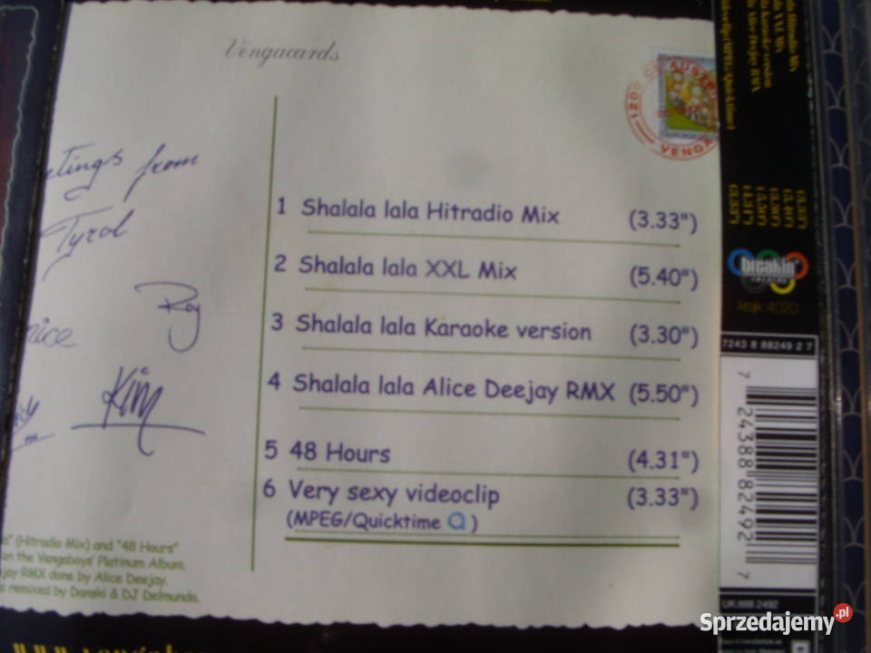 Elektro singiel CD VENGABOYSSHALA LALA CD dolnośląskie