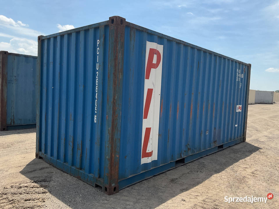 Kontener morski magazyn 20DV 6 metrowy używany Grudziądz sprzedam