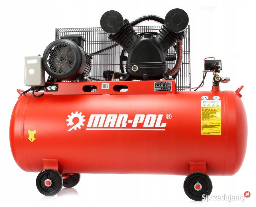 KOMPRESOR SPRĘŻARKA 200L tłoki 2 x 90 mm silnik Chmielnik