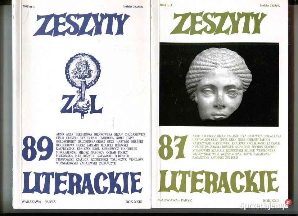 Zeszyty Literackie 87 XXII 89 XXIII Szczecin