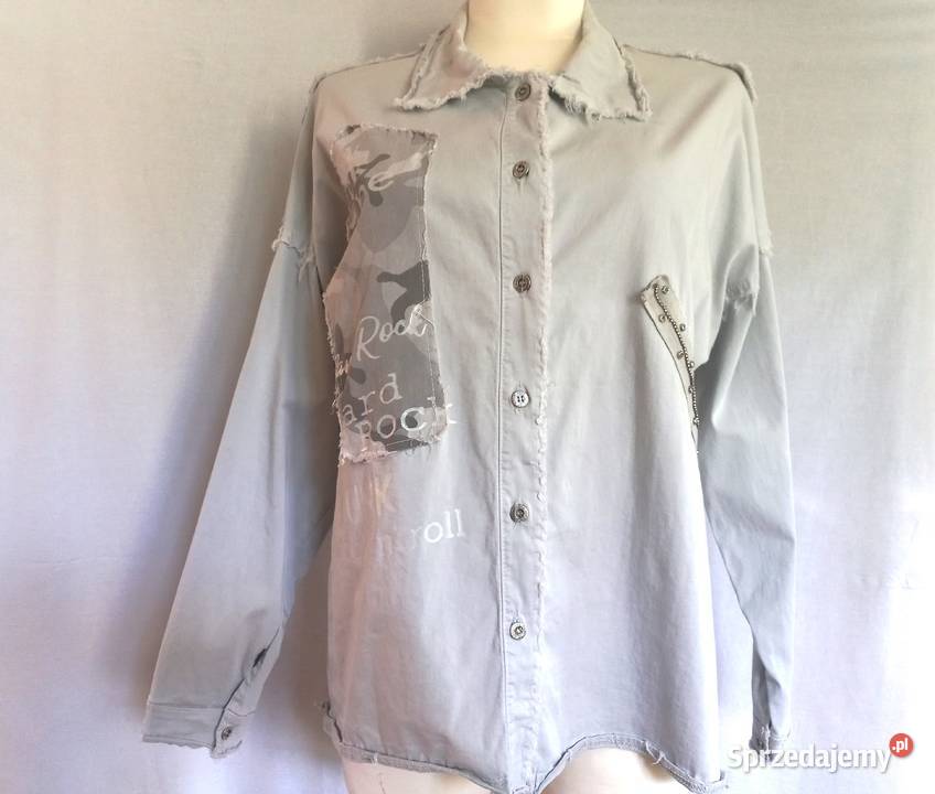 Bluzka jeans Koszula r XL bawełna NOWA