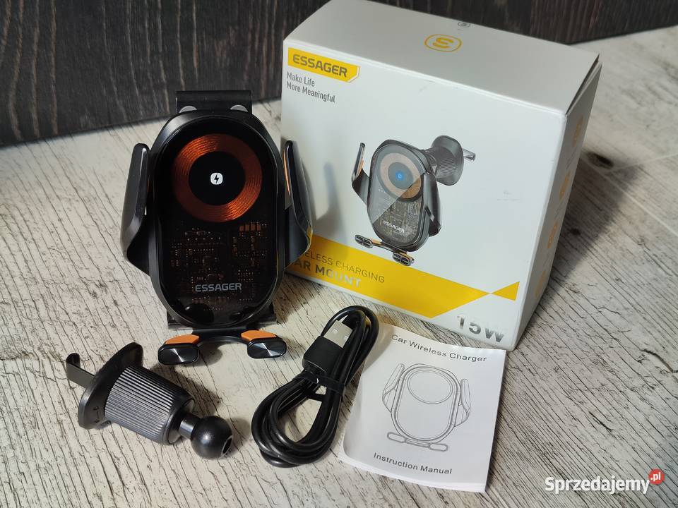 Ładowarka indukcyjna samochodowa Uchwyt na Lipsk sprzedam