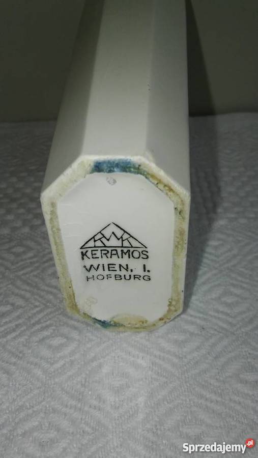 śliczny wazonik Wiedeń 1928 porcela Keramos Gdańsk