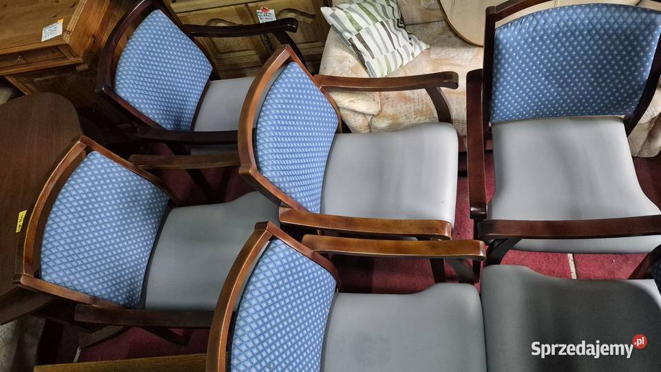 Krzesło VINTAGE z podłokietnikami solidne Sypniewo