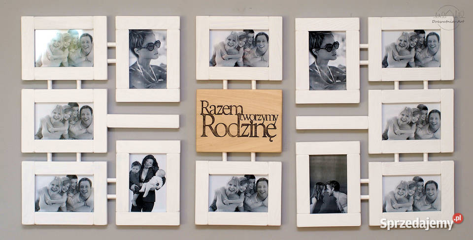 Biała galeria typografia ramka na zdjęcia do Ramki i ramy Wrocław