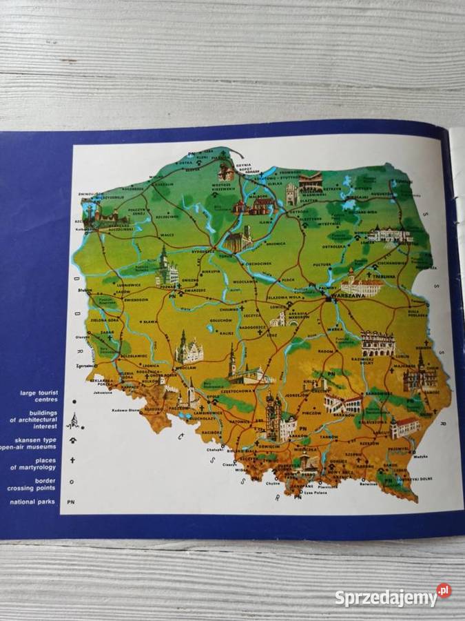 Poland Invites You LOT ORBIS ulotka przewodnik Bielsko-Biała