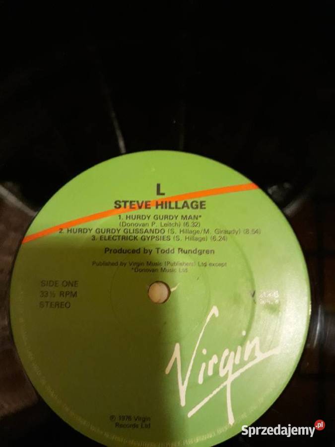 STEVE HILLAGE L VIRGIN RECORDS 1976 Rzeszów