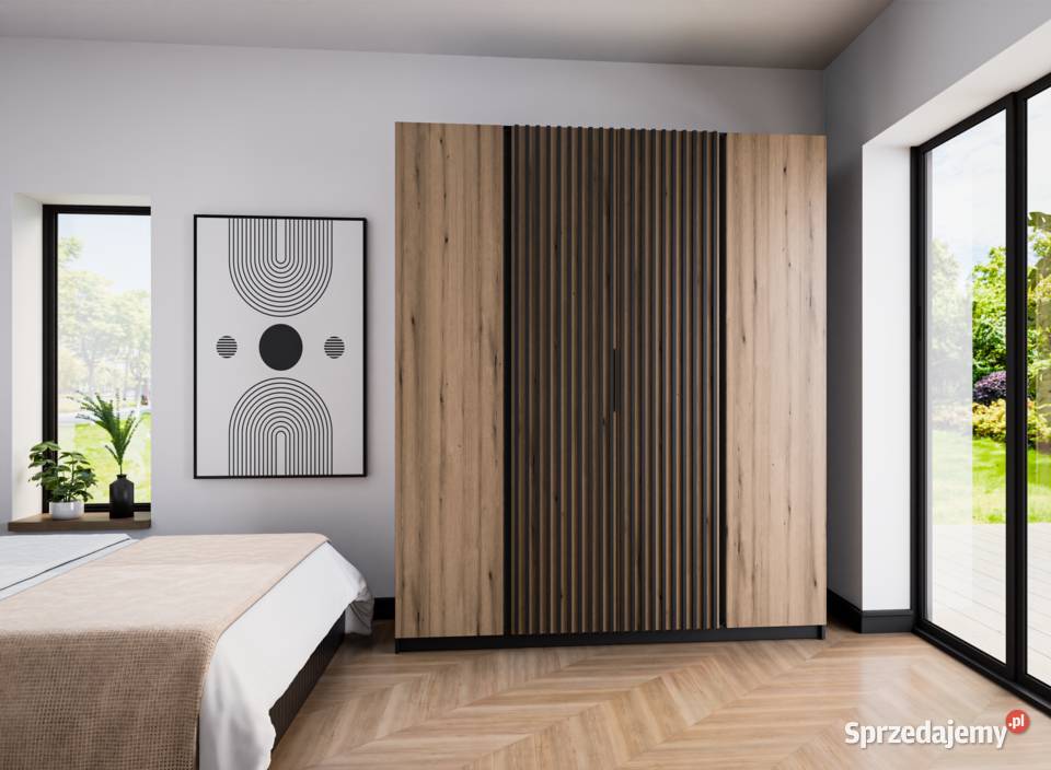 Wysoka szafa z lamelami 4 kolory do wyboru z