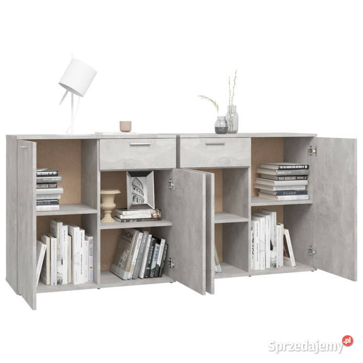 Szafka szarość betonu 160x36x75 materiał Pozostałe mazowieckie Warszawa
