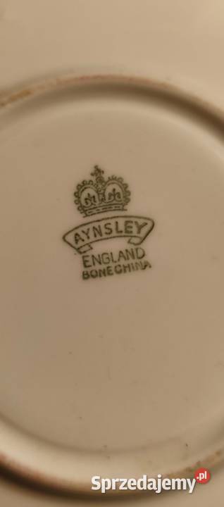 AYNSLEYantyczna filiżanka do herbatyporcelana łódzkie Pabianice