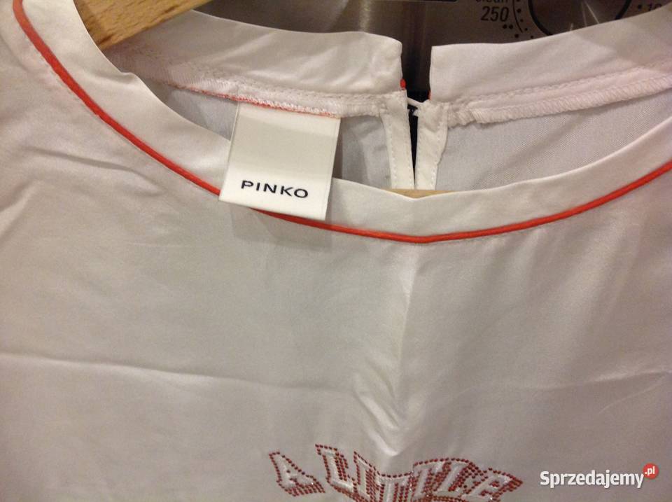 Biała Jedwabna Bluzka Damska PINKO 38 NOWA Nowa Sól sprzedam