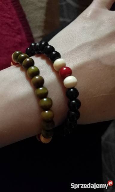 Koraliki na rękę komplet 3 sztuki drzewo różane świętokrzyskie Starachowice