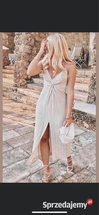 Sukienka MIDI letnia sexy Zara S Zara Poznań sprzedam