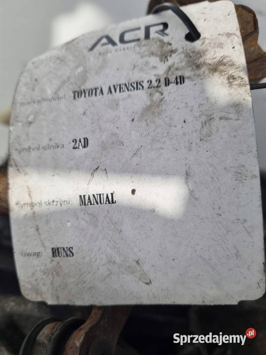 SKRZYNIA BIEGÓW Toyota Avensis T25 22 D4D 2AD lubelskie Chełm