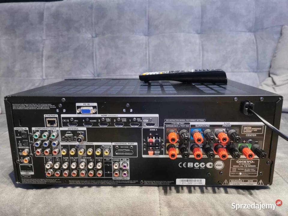 Onkyo TX609 amplituner 72 pilot Łódź