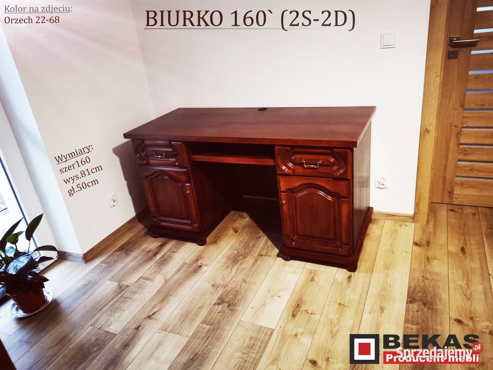 Witryna Duża Biblioteczka 250 2D4R Dąb Orzech 250cm Kredensy i witryny Toruń