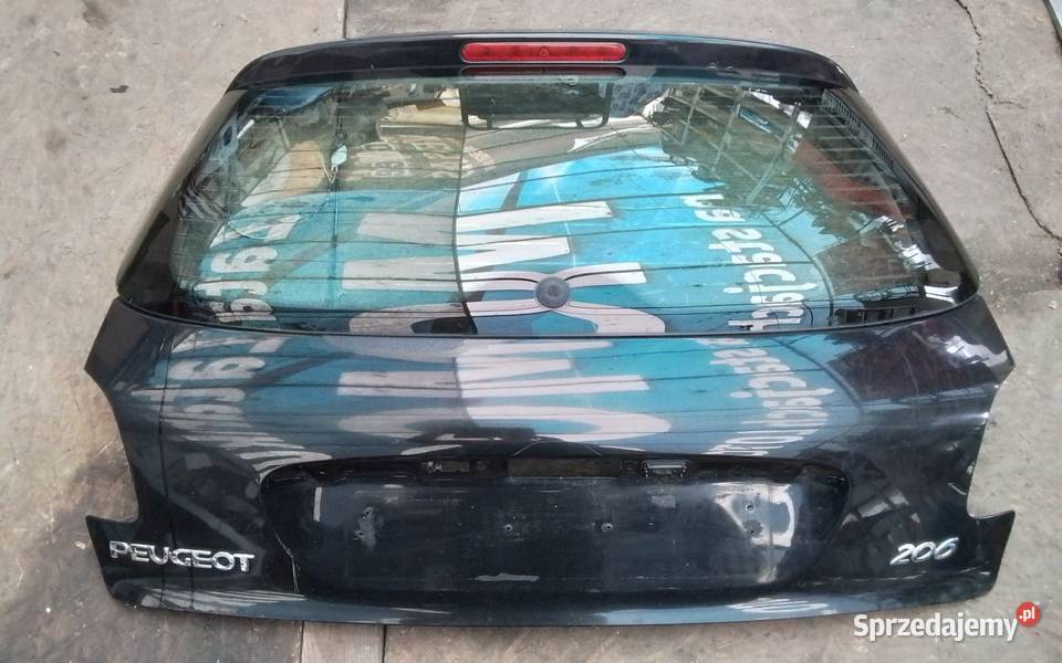 Klapa tył Peugeot 206 EXY czarna z szyba Tuszyn