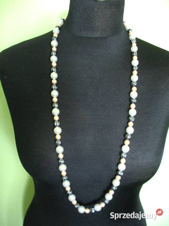 Perły naszyjnik z pięknych pereł długość 90 Dla kobiet Siedlce