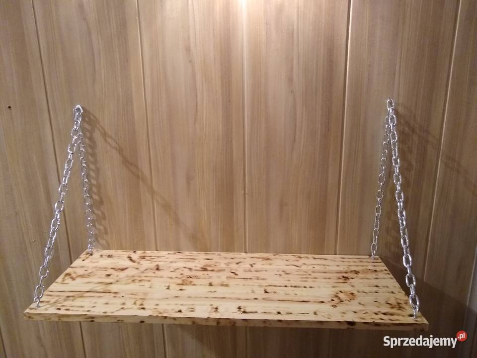 Półka drewniana wisząca Ełk